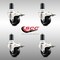 Service Caster 3 Inch 316SS Soft Rubber Swivel 1-1/2 Inch Expanding Stem Caster Set Lock Brake SCC-SS316TTLEX20S314-SRS-112-4 - alternate 4